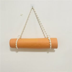 adjustable braided spiral knot yoga strap