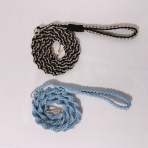 simple design woven knot running leash for dogs c233008l (复制)
